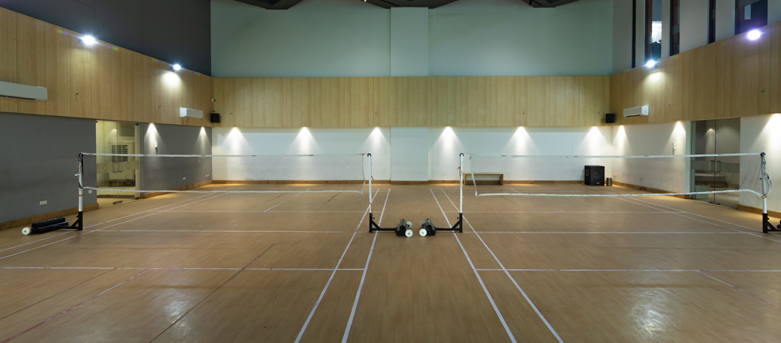 indoor badminton court of elanza
